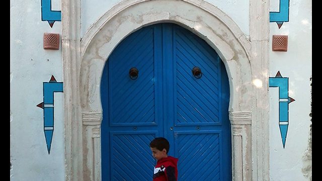 Deux serpents à plumes peints par l'artiste graffeur Oré à Djerbahood en Tunisie.